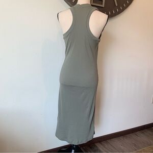 Eddie Bauer Women's Green Coast And Climb Rib-knit Sleeveless Dress Solid